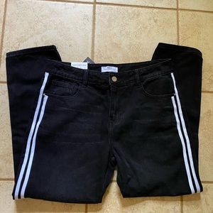 Redial White Stripes Jeans size European 42 or XL